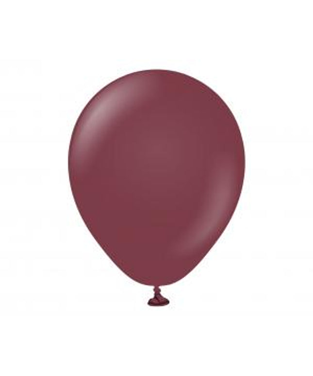 Pastel bordo lateks baloni 13 cm - 10 kom