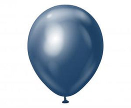 Plavi miror navy lateks baloni 30 cm - 10 kom