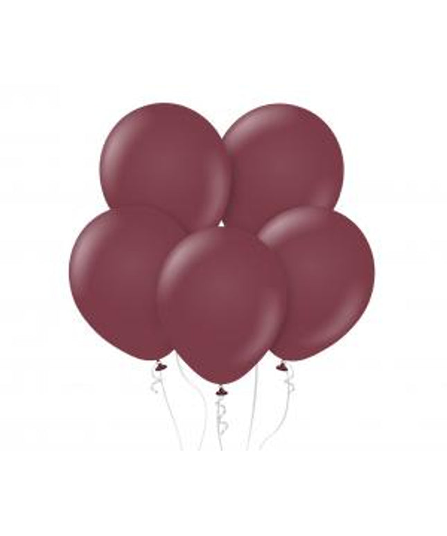Pastel bordo lateks baloni 30 cm - 10 kom