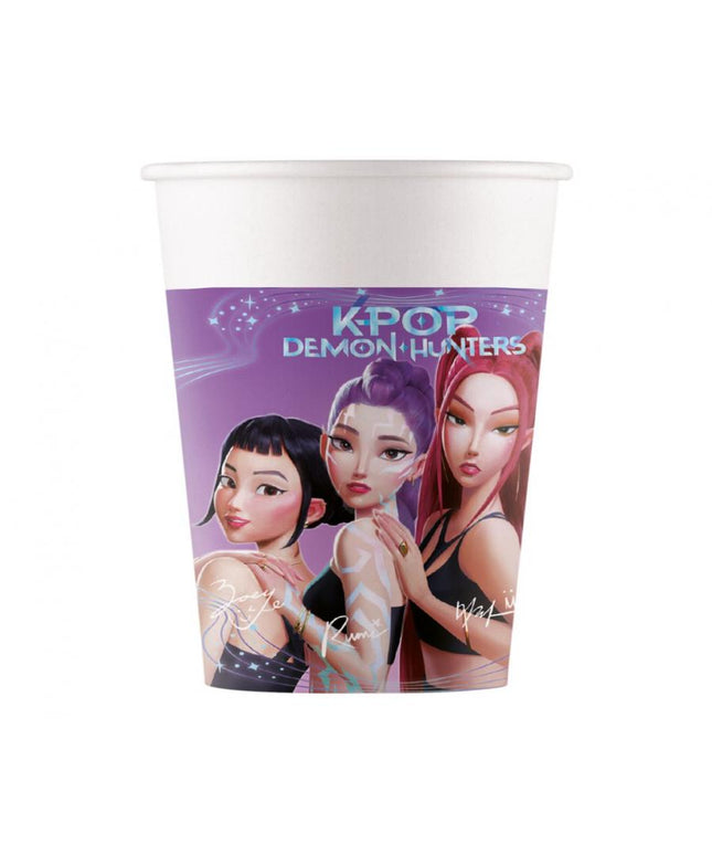 Papirnate čaše K-POP Demon Hunters 200 ml, 8 kom