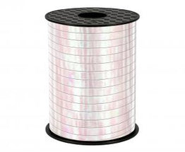 Bijela Iridescentna holografska traka za balone 0,5 cm × 458 m