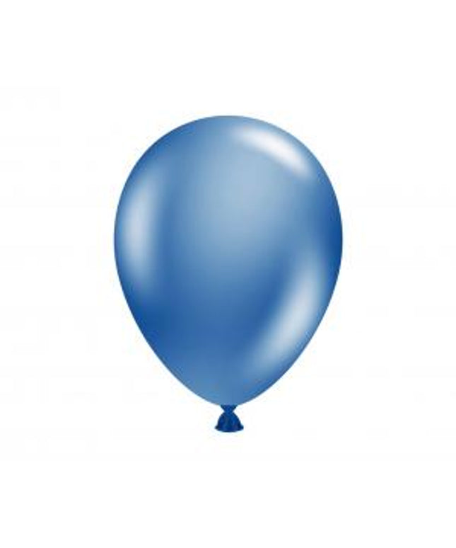 Metalik tamnoplavi lateks baloni 13 cm - 10 kom