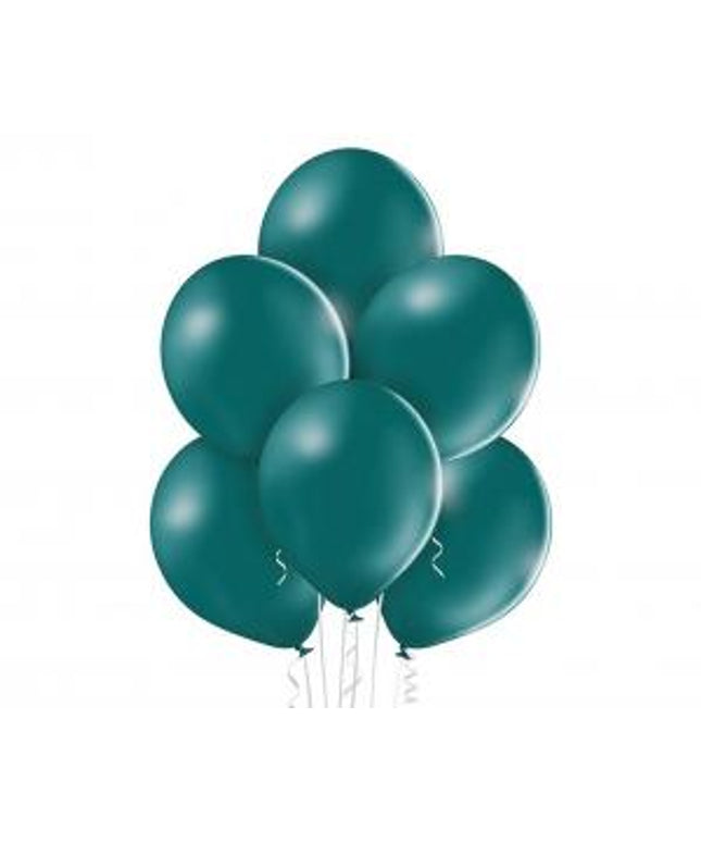 Pastel tirkizno zeleni lateks baloni 30 cm - 10 kom