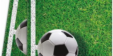 Nogometne papirnate salvete zeleno-bijele pruge, 33x33 cm