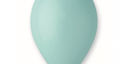 Pastel tirkizno zeleni baloni 30 cm Gemar set 10 komada lateks