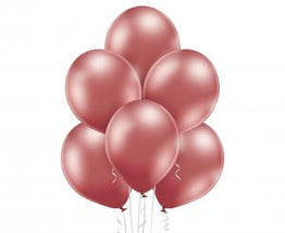 Sjajni rose gold lateks baloni 30 cm - 10 kom