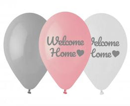 Lateks baloni „Welcome Home“, 30 cm - 6 kom