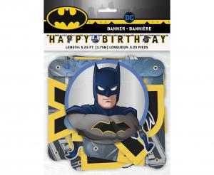 Baner natpis Batman "Happy Birthday" - 175 cm