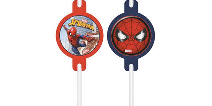 Papirnate slamke Spiderman Crime Fighter s medaljonom - 4 kom