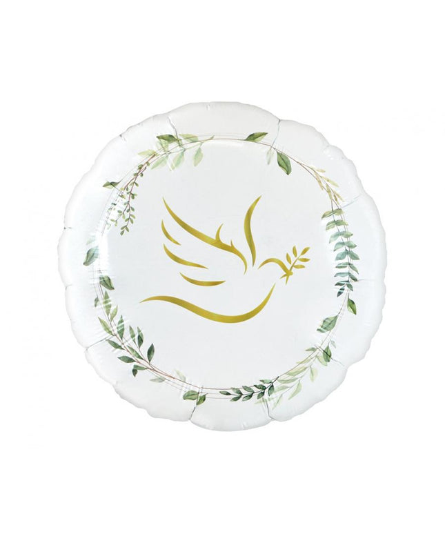 Folija balon s motivom Golubice i listovi - 46 cm