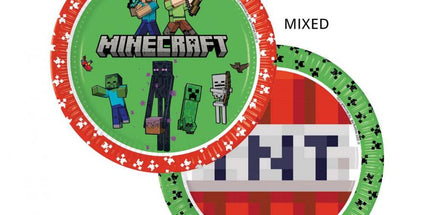 Papirnati tanjuri Minecraft, 23 cm - 8 kom