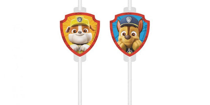 Papirnate slamke Paw Patrol Rescue Heroes s medaljonom - 4 kom