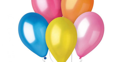 Metalik šareni baloni 30 cm Gemar klasični set 10 kom
