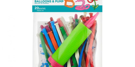 Set modelirnih lateks balona s pumpom 20 kom Prymus