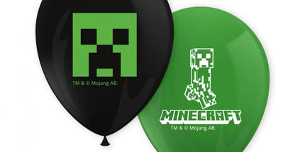 Lateks baloni Minecraft, 28 cm - 8 kom