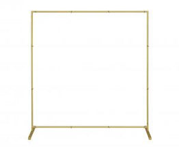 Pravokutni okvir za balone i dekoracije, zlatni - 210x210 cm
