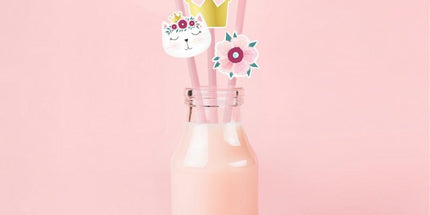Papirnate slamke s motivom mačke - 6 kom