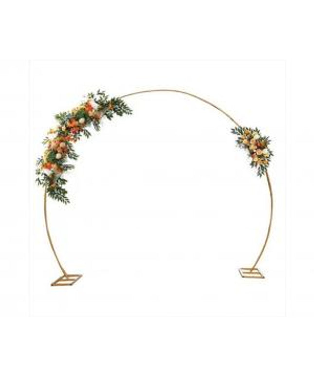 Polokružni luk za balone i dekoracije, zlatni - 240 x 210 cm