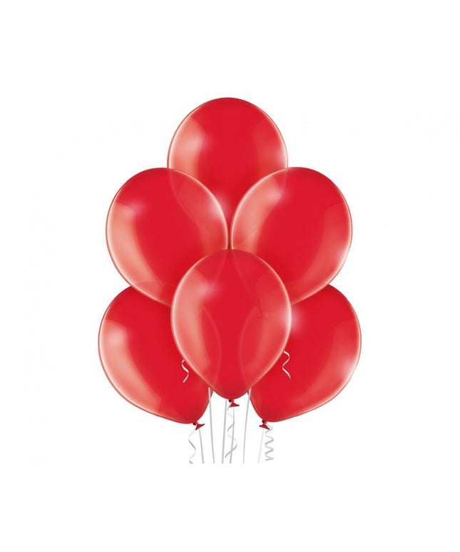 Metalik crveni lateks baloni 13 cm - 25 kom