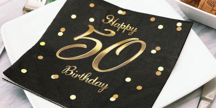 Papirnate salvete za 50. rođendan 33×33 cm – 20 kom