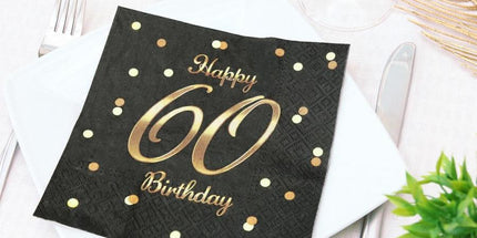 Papirnate salvete za 60. rođendan 33×33 cm – 20 kom