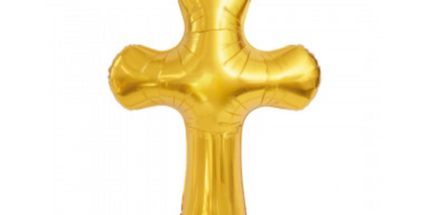 Folija balon u obliku Križa - 120 cm
