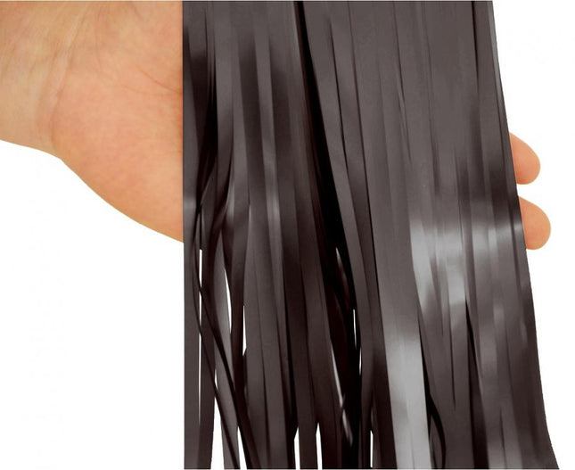 Dekorativna crna mat zavjesa od folije 100x200 cm za dekoraciju