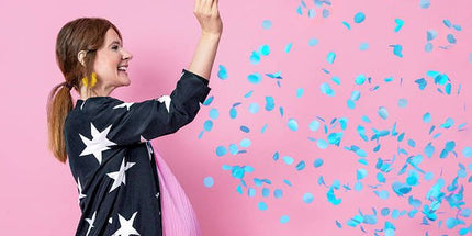 Veliki folija balon Gender Reveal – Boy, 1 m, s plavim konfetima