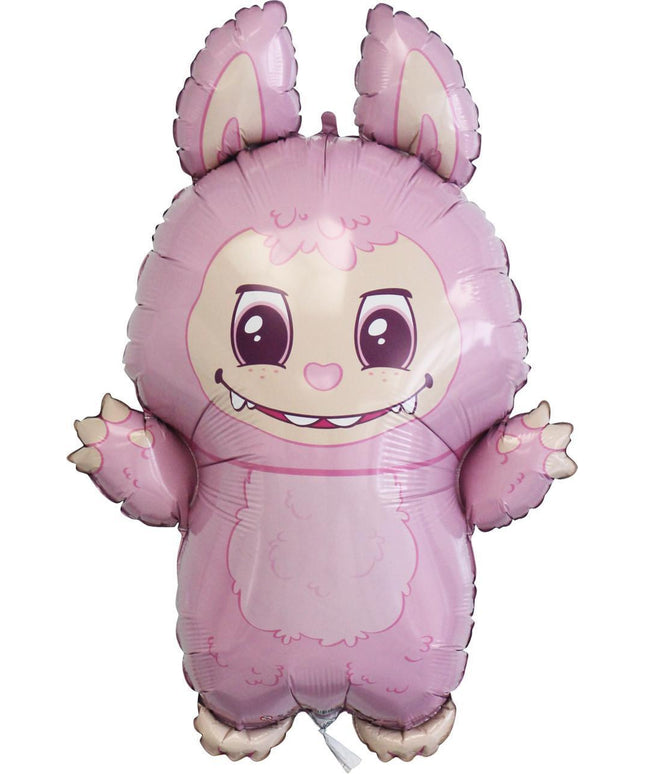Folija balon Labubu, ružičasti, 24”, Grabo – dekoracija