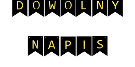 Personalizirana zlatna girlanda