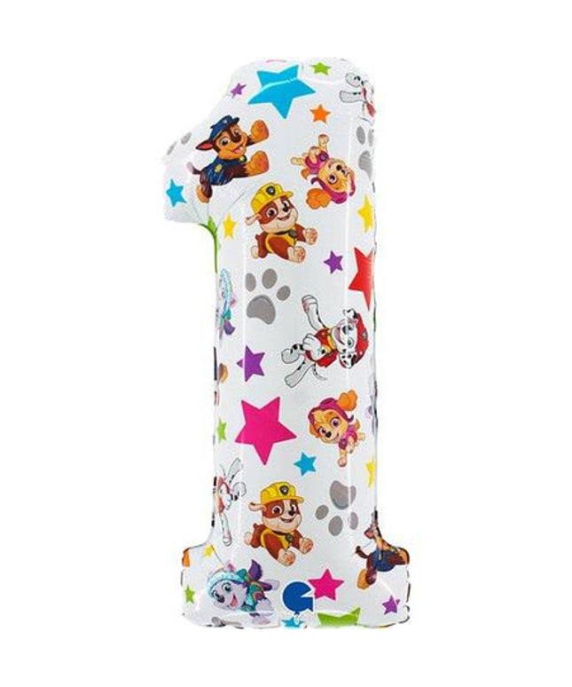 Folijski balon broj 1 Paw Patrol - 66 cm