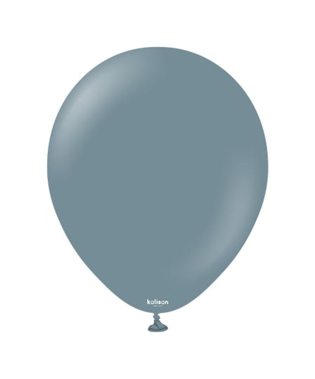 Plavi retro lateks baloni 30 cm - 10 kom