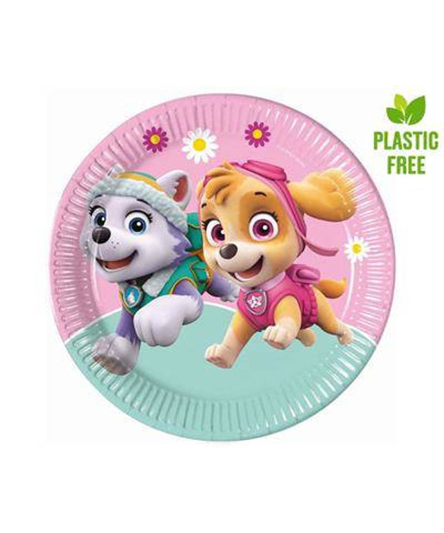 Papirnati tanjuri Paw Patrol Skye Everest,  23 cm - 8 kom