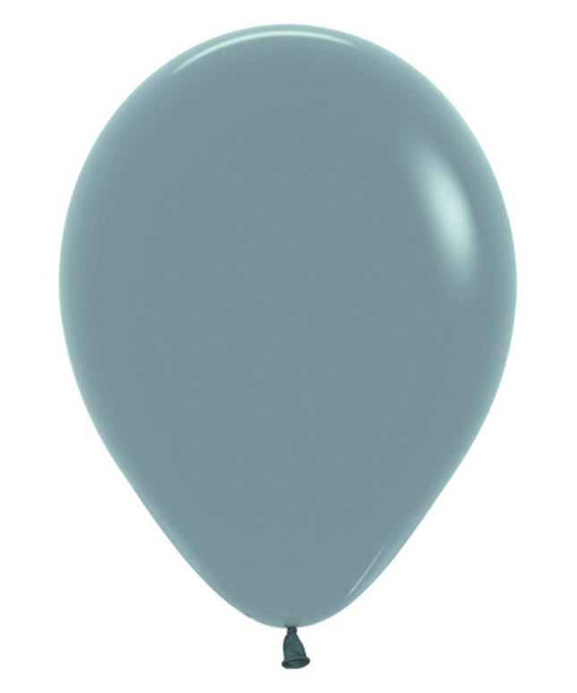 Plavi pastel Dusk lateks baloni 30 cm - 10 kom