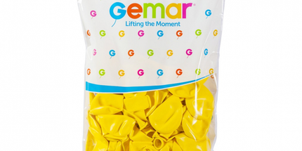 Baloni iz lateksa, rumena barva pastel, 30cm, 10 balonov - Mojbalon