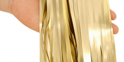 Dekorativna mat zavjesa svijetlo zlatna 100x200 cm