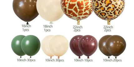 Balonska girlanda Safari 78 kom – životinjska tematika